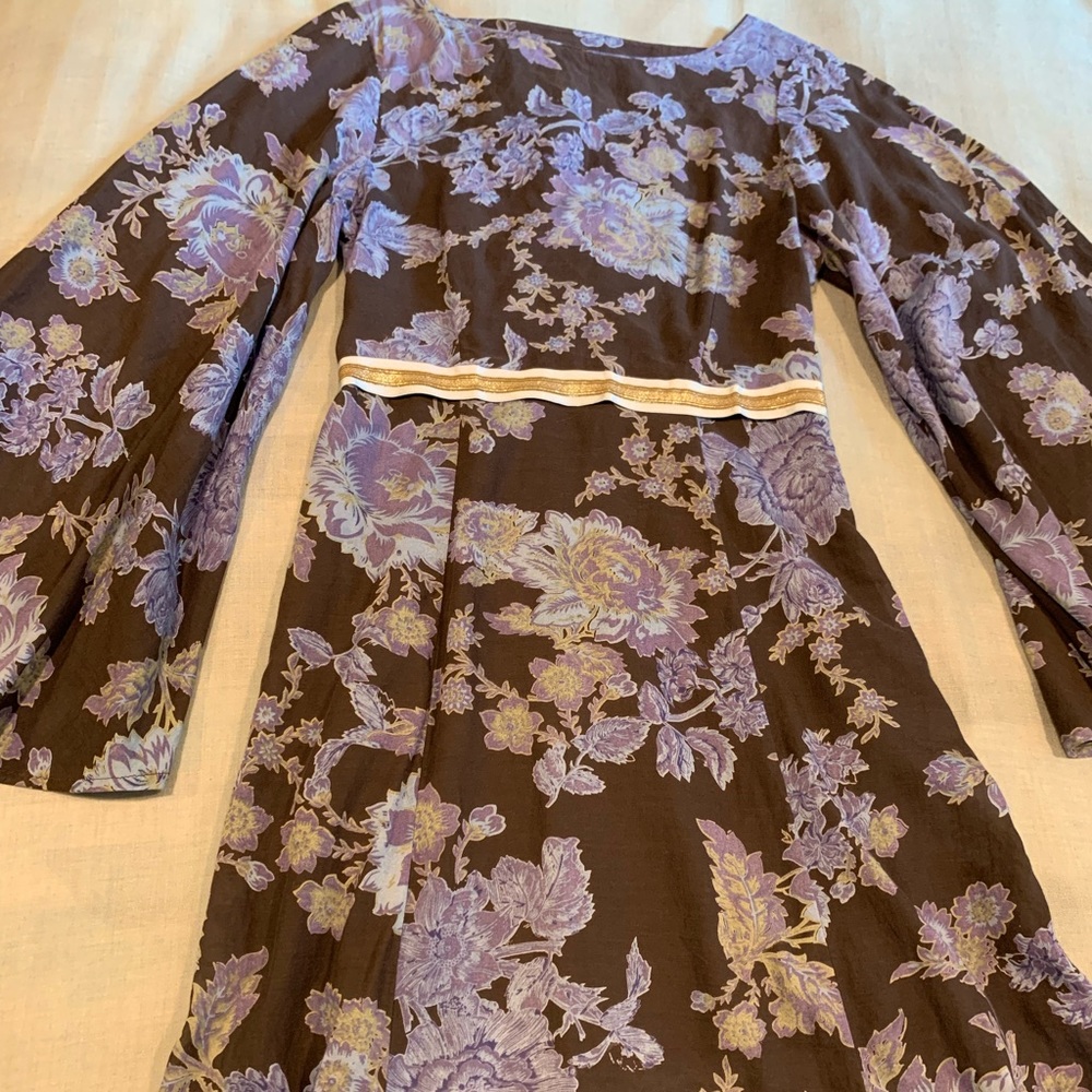 Free people peasant dress with bell sleeves